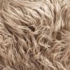 Set of Two 12" X 20" Tan Faux Fur Throw Pillow